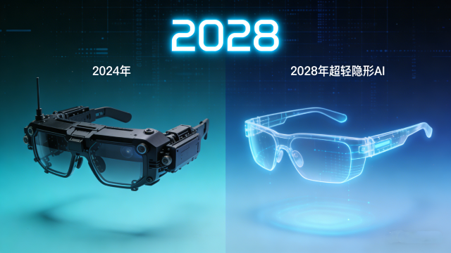 2028年的AI眼镜：会像隐形眼镜一样隐形吗？ ——从“戴在脸上”到“藏在眼里”，只差3年